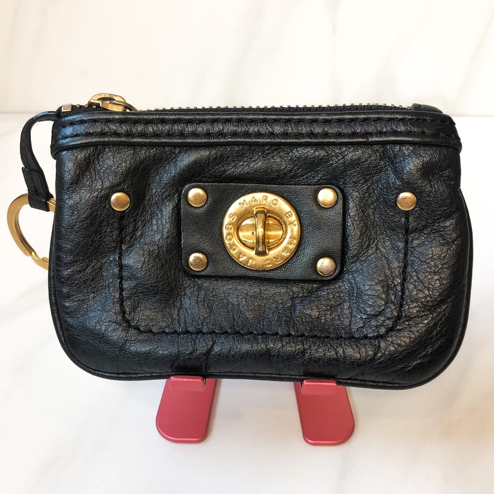 Marc by Marc Jacobs Leather Turn-lock Coin Pouch